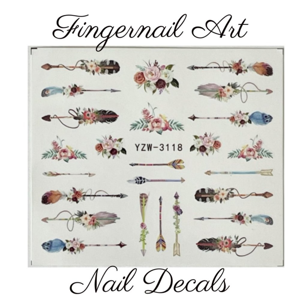 Fingernail Art Nail Decals Waterslide Transfer Stickers